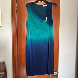 Stunning blue ombré sheath dress